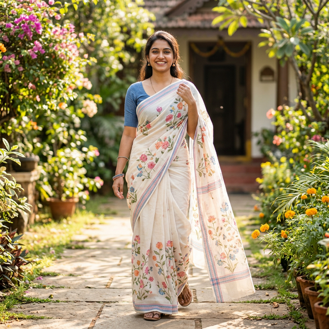 Cotton Print Saree